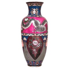 Chinese Style Cloisonne Enamel Vase