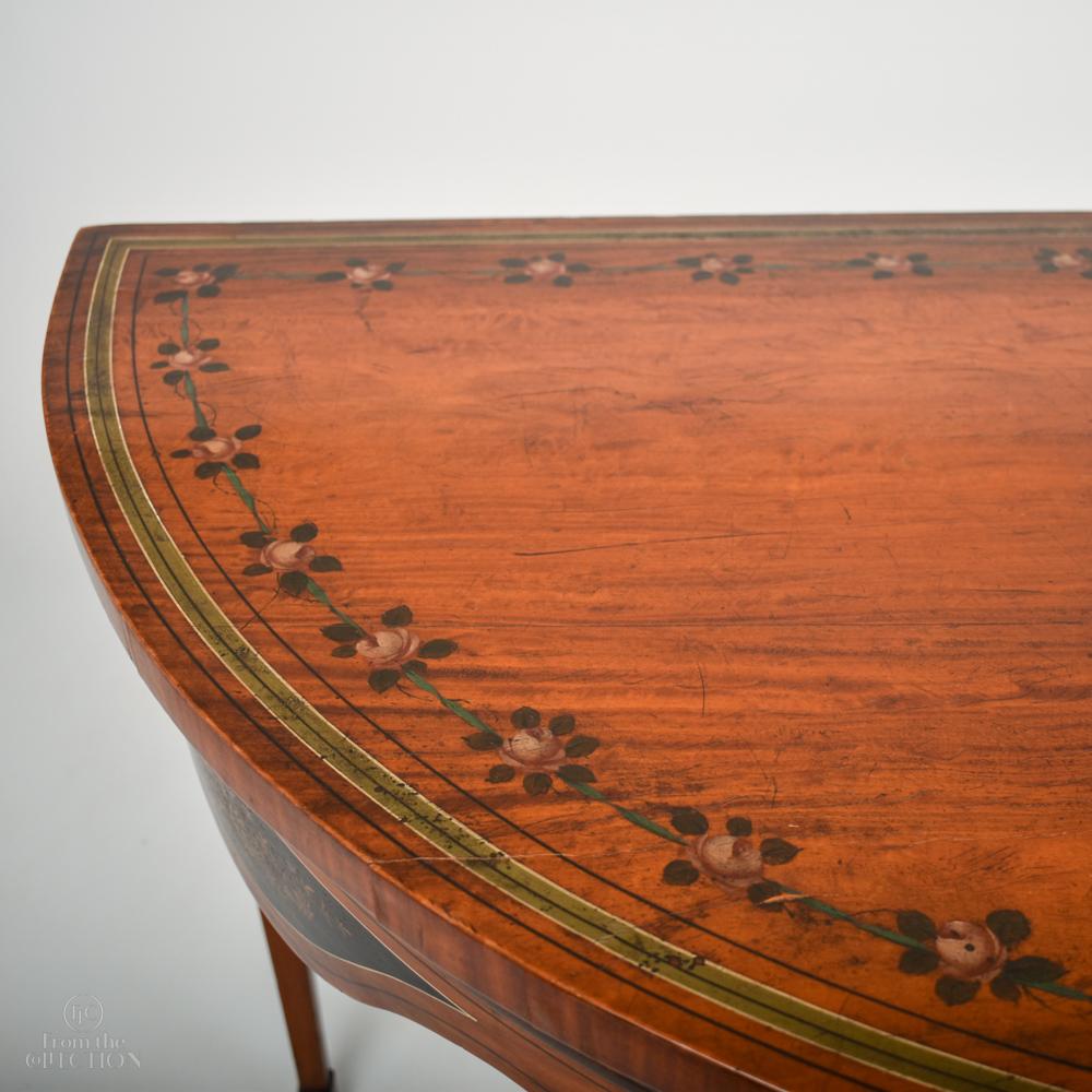 18th Century Chinese Style Demi-Lune Pier Table, circa 1780 For Sale