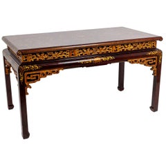 Chinese Style Desk in Lacquered Wood, circa 1900