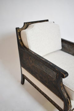 Chinese style lion paw feet armchair, XIXth c.