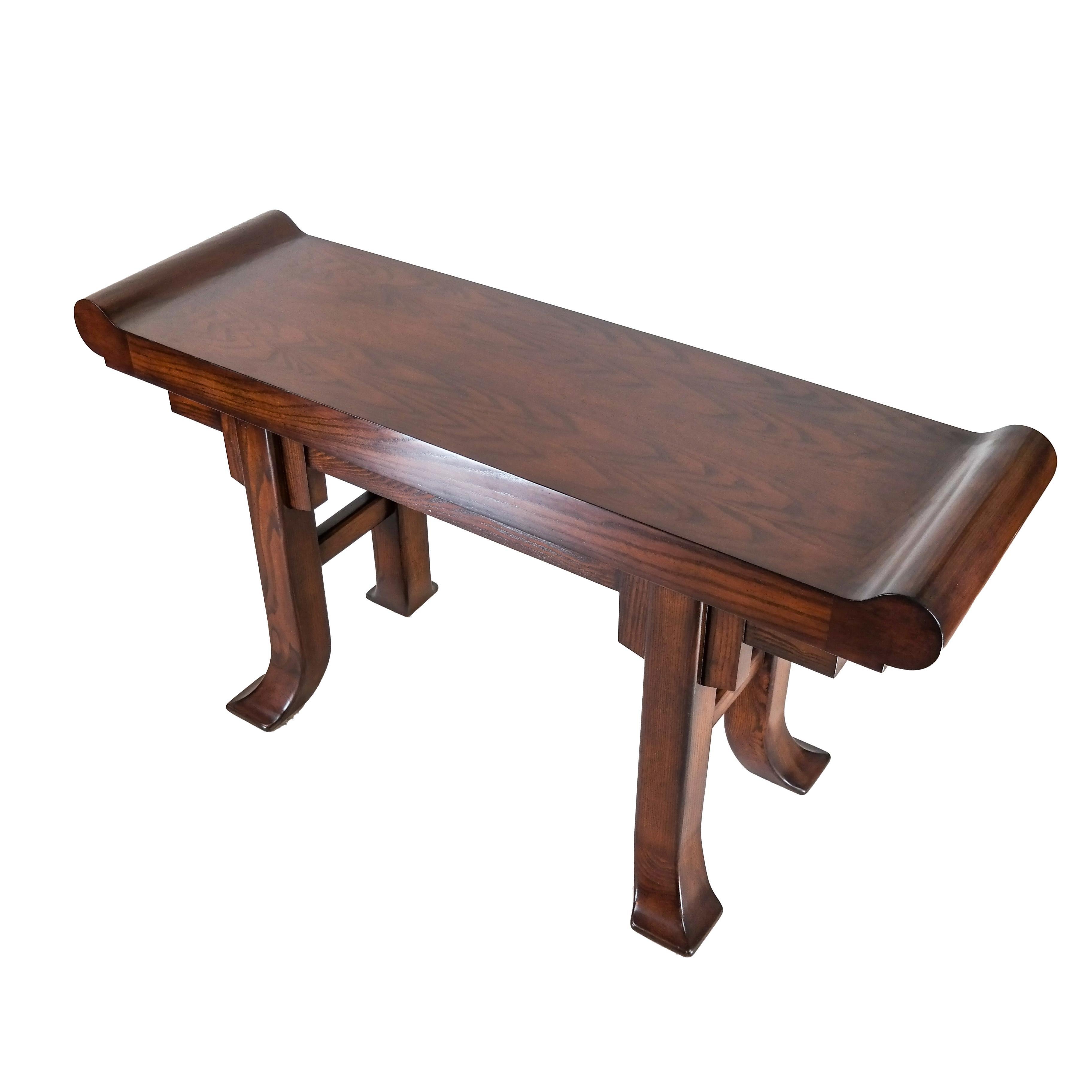 Chinese style oak altar table.