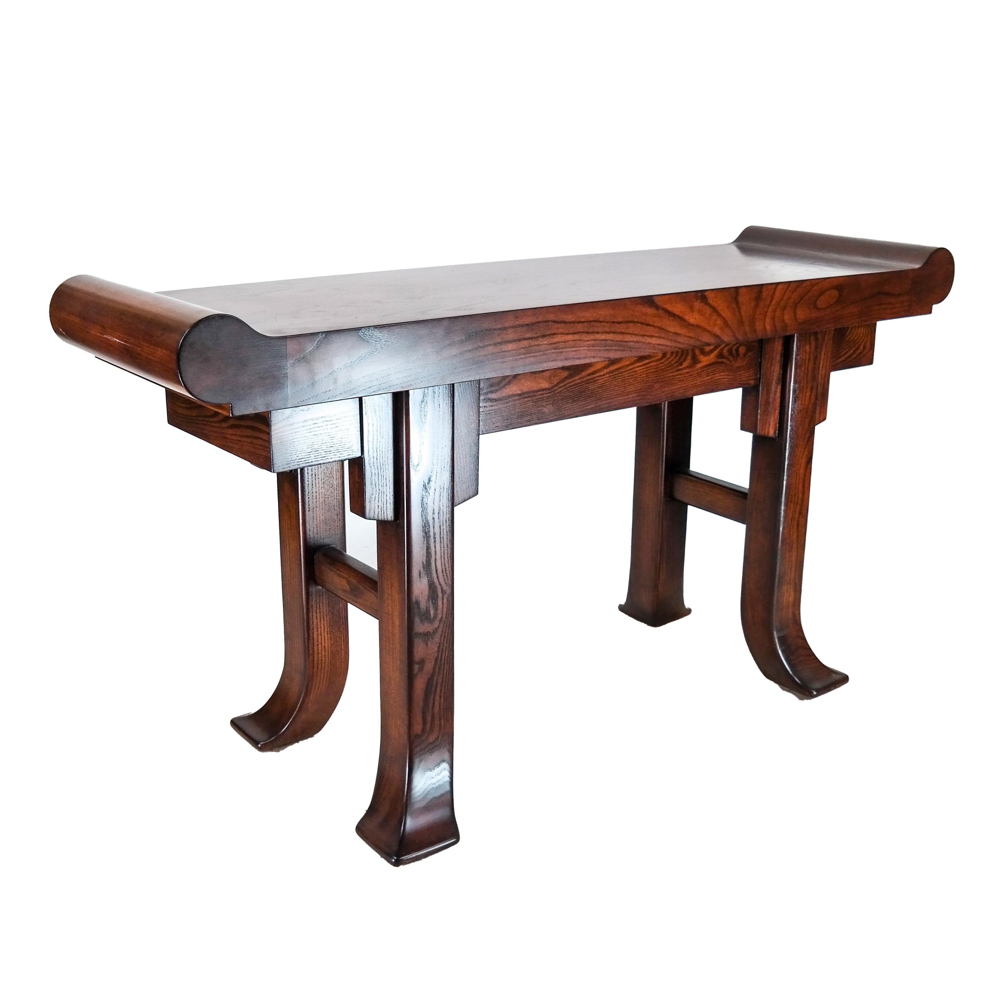 Chinese Style Oak Altar Table In Good Condition For Sale In Locust Valley, NY