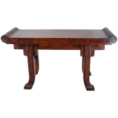 Vintage Chinese Style Oak Altar Table