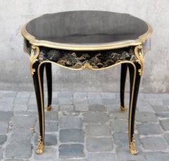 Chinese Style Stamped Table, Rosel, Antwerp, circa 1900