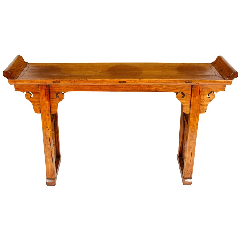 Chinese Style Wood Altar Table at 1stDibs