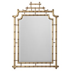 Chinese Style Wood Mirror