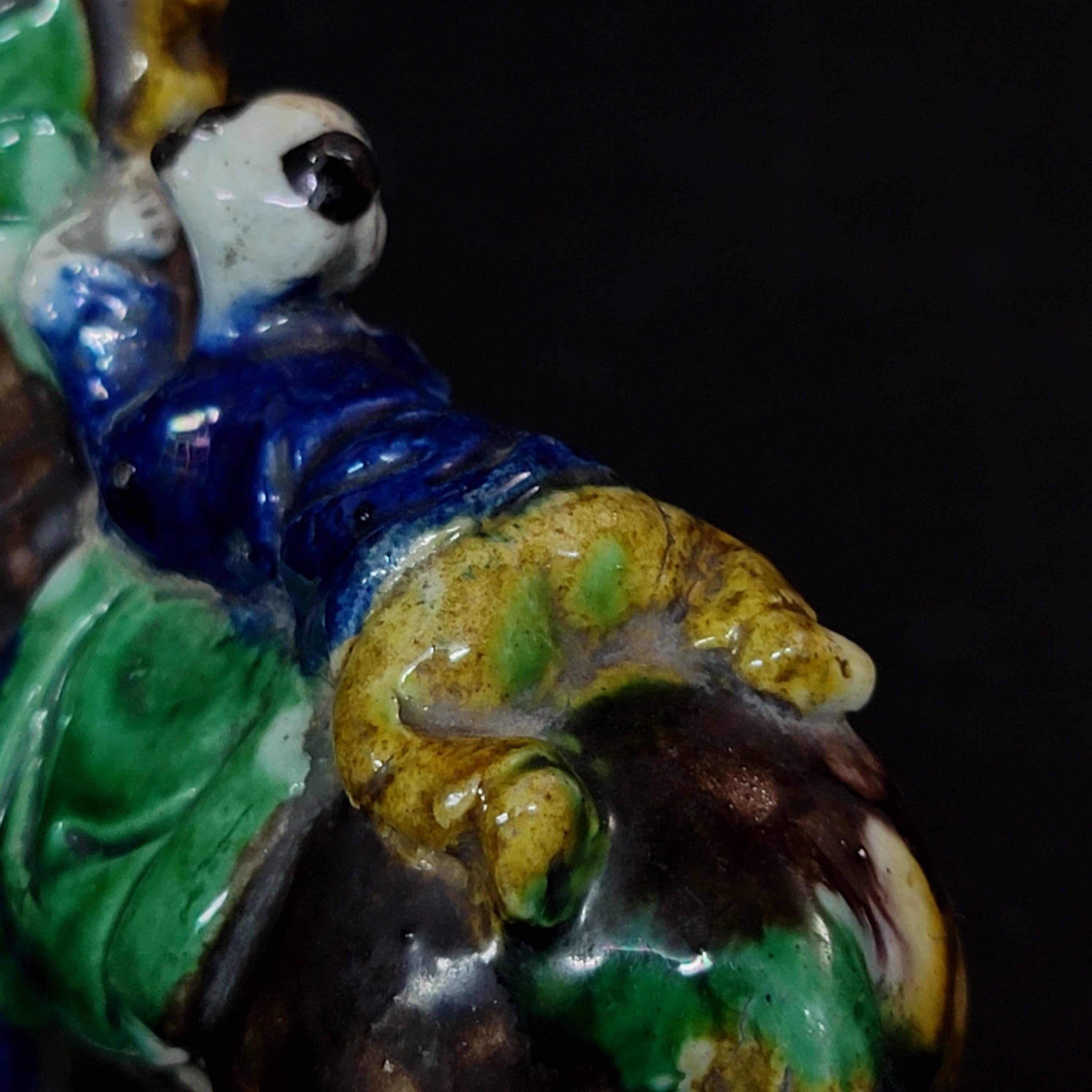 Chinese Su Sanci Glazed Horse Figure and Boy, Kangxi Period, 18th Century For Sale 7