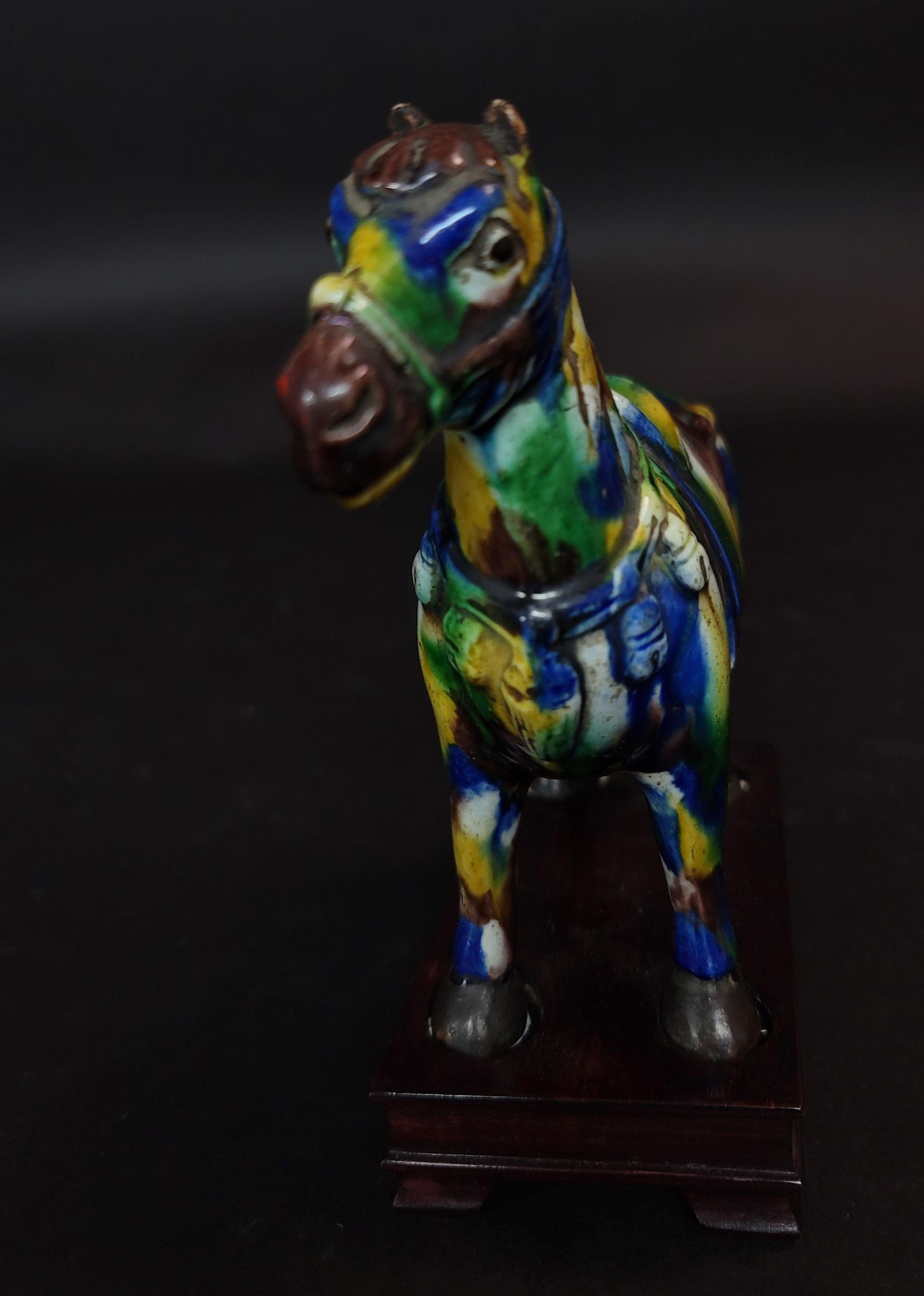 Other Chinese Su Sanci Glazed Horse Figure, Kangxi Period, 18th Century For Sale