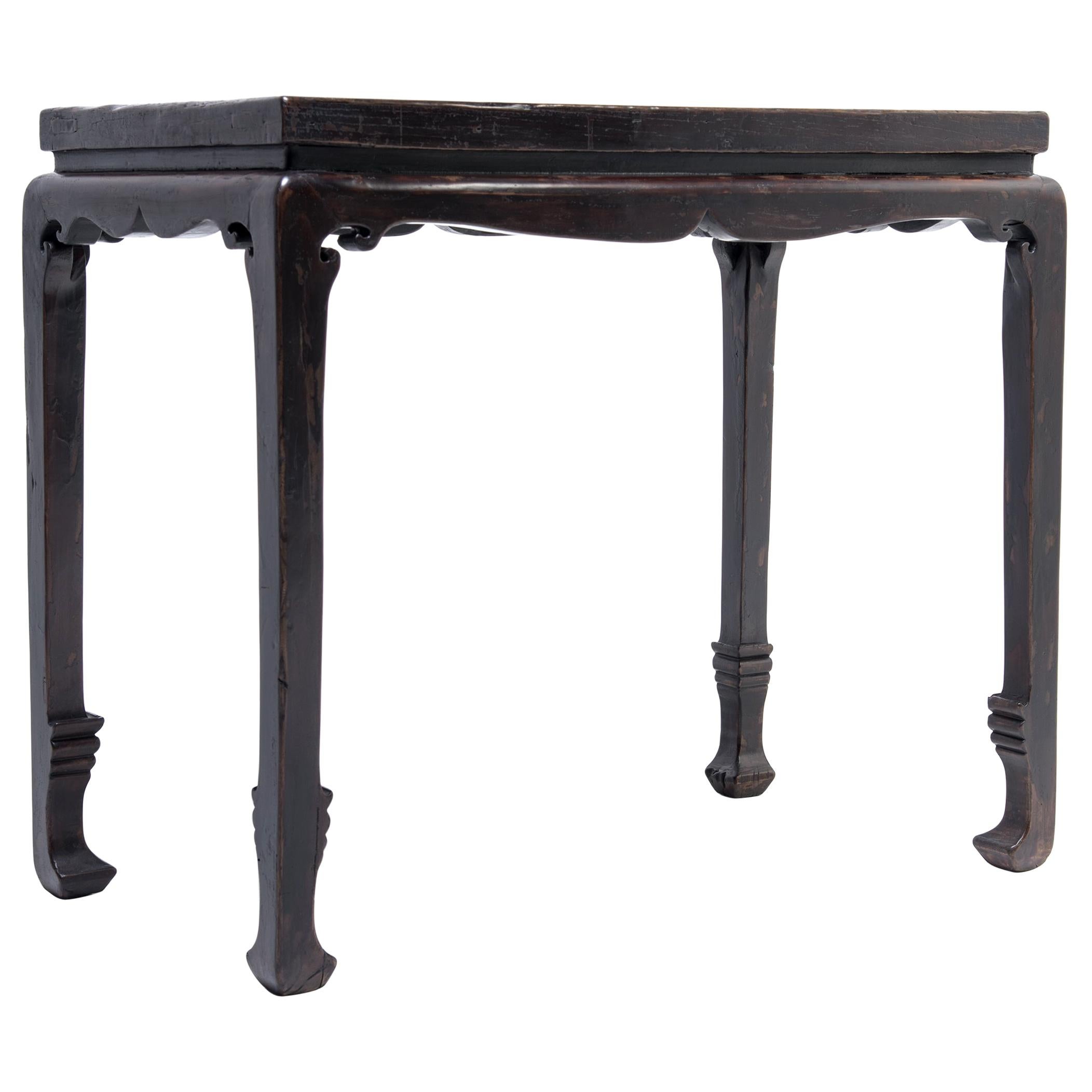 Chinese Sword Leg Offering Table, circa 1800 For Sale