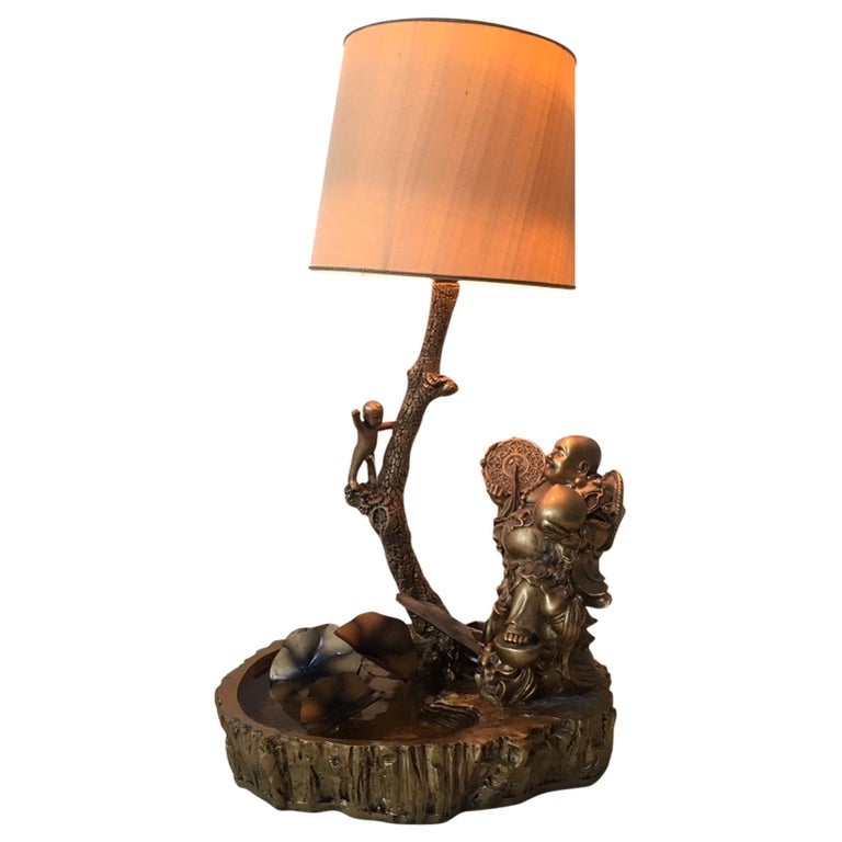 Chinese Table Fountain, Table Lamp, 1960s For Sale at 1stDibs