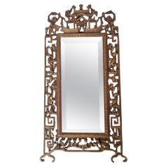 Chinese table/hanging bronze mirror