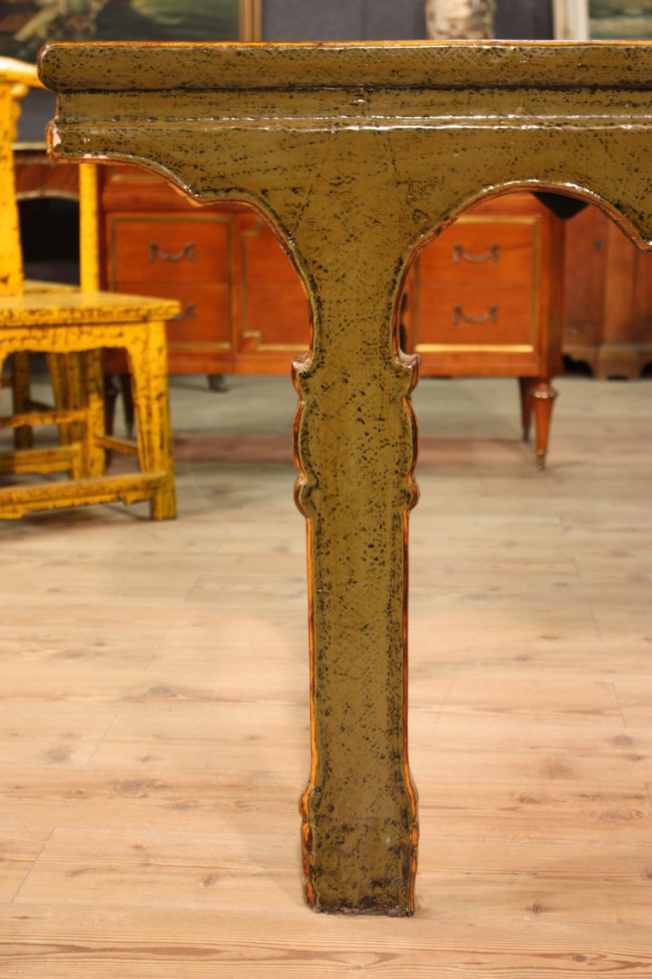 Chinese Table in Lacquered Wood, 20th Century For Sale 13