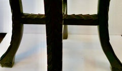 Chinese Tall Teak Pedestal Table