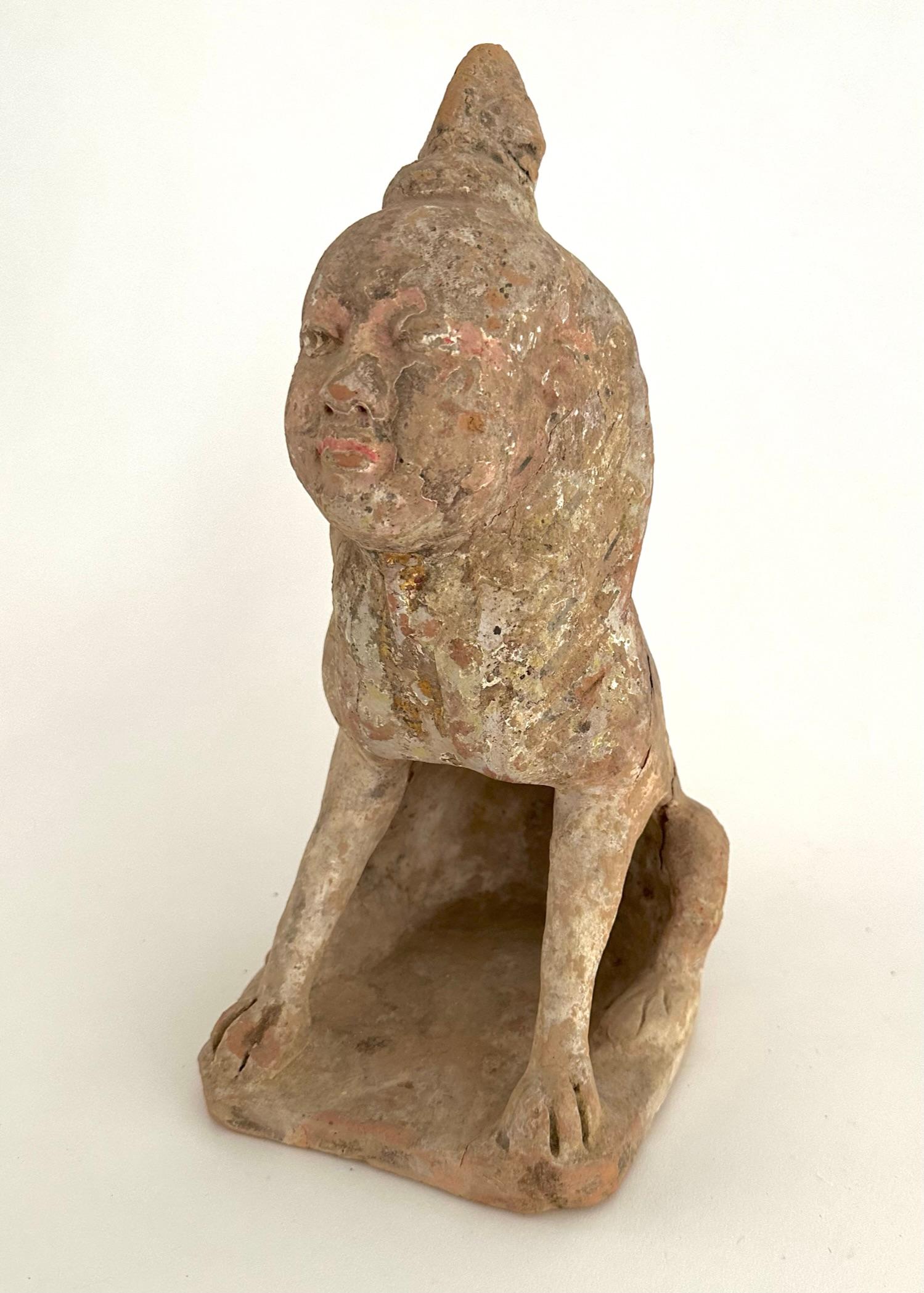 Hand-Crafted Chinese Tang Dynasty Earth Spirit For Sale