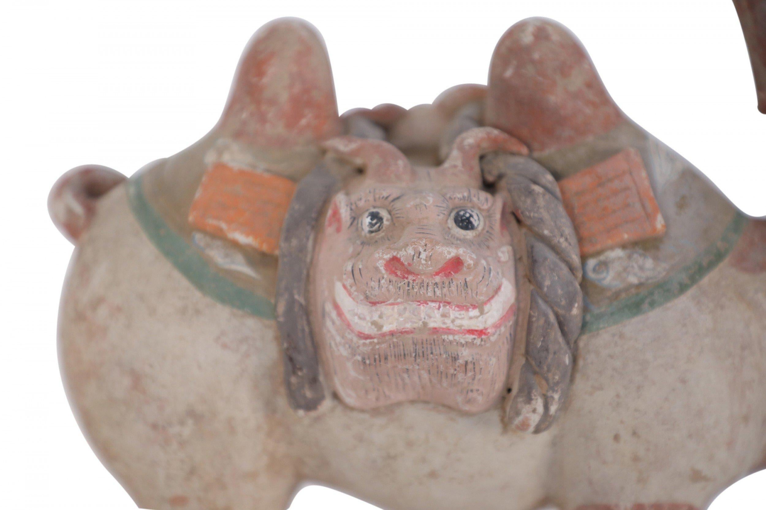 Chinese Tang Dynasty-Style Bactrian Camel Terra Cotta Tomb Figure For Sale 3