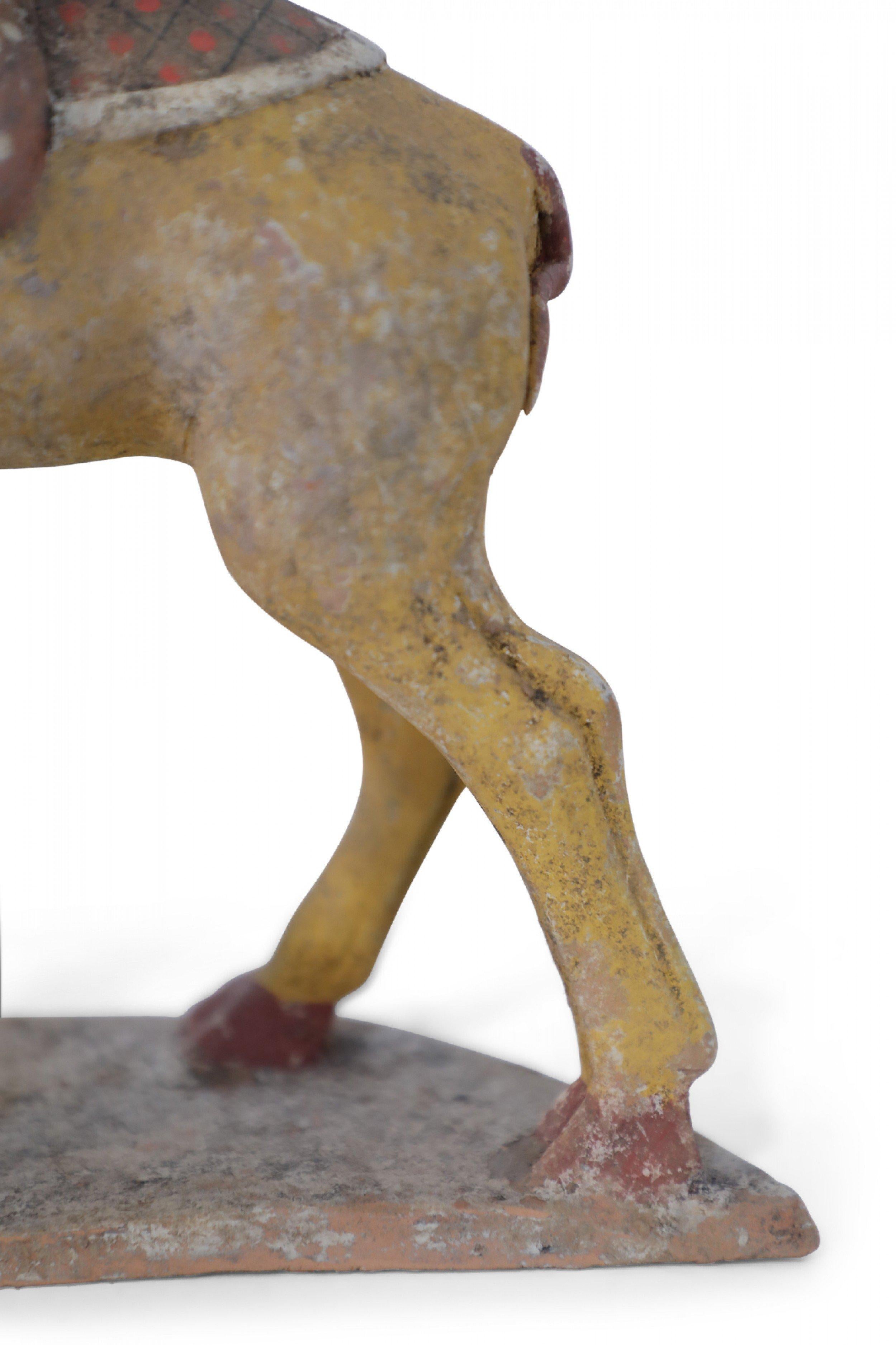 Chinese Tang Dynasty-Style Camel with Rider Tomb Figure For Sale 8