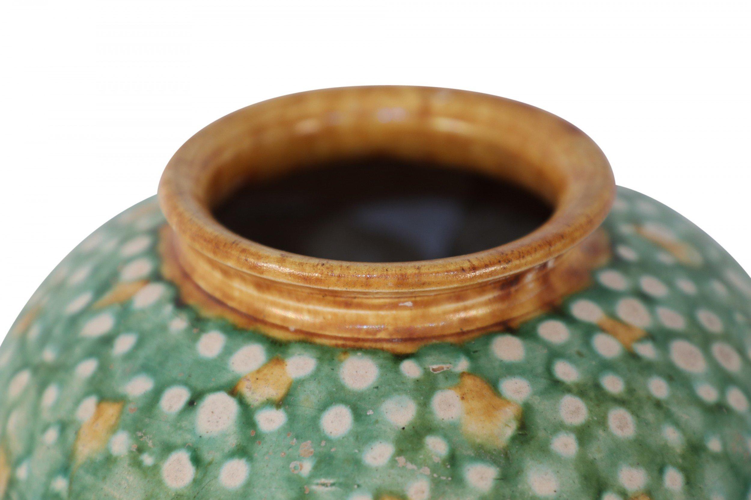 Chinese Export Chinese Tang Dynasty-Style Sancai Glazed Porcelain Vase