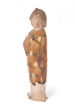 Chinese Tang Dynasty-Style Sancai Glazed Terra Cotta Woman Figure