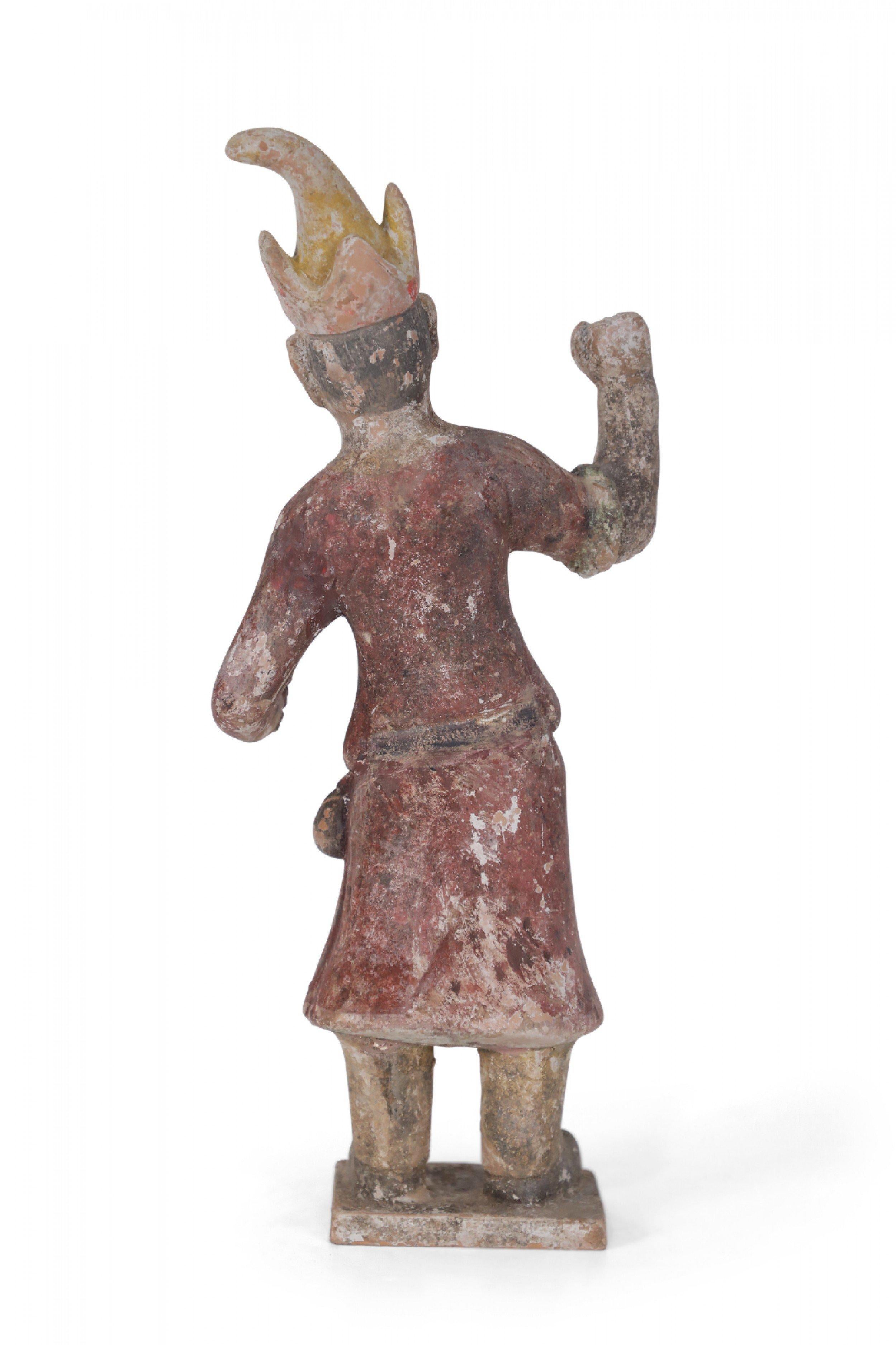 20th Century Chinese Tang Dynasty-Style Terra Cotta Huren Tomb Figure For Sale