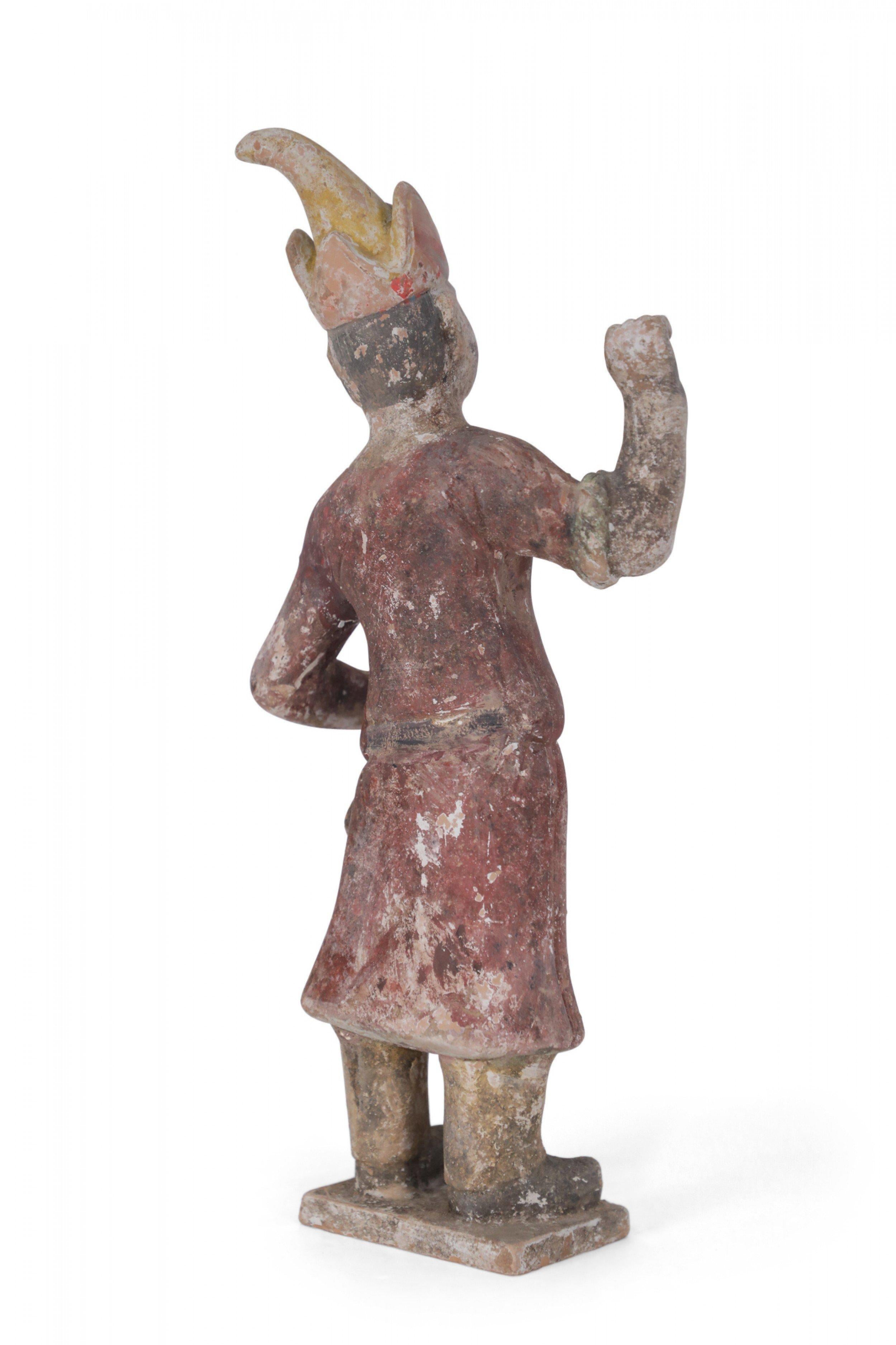 Terracotta Chinese Tang Dynasty-Style Terra Cotta Huren Tomb Figure For Sale