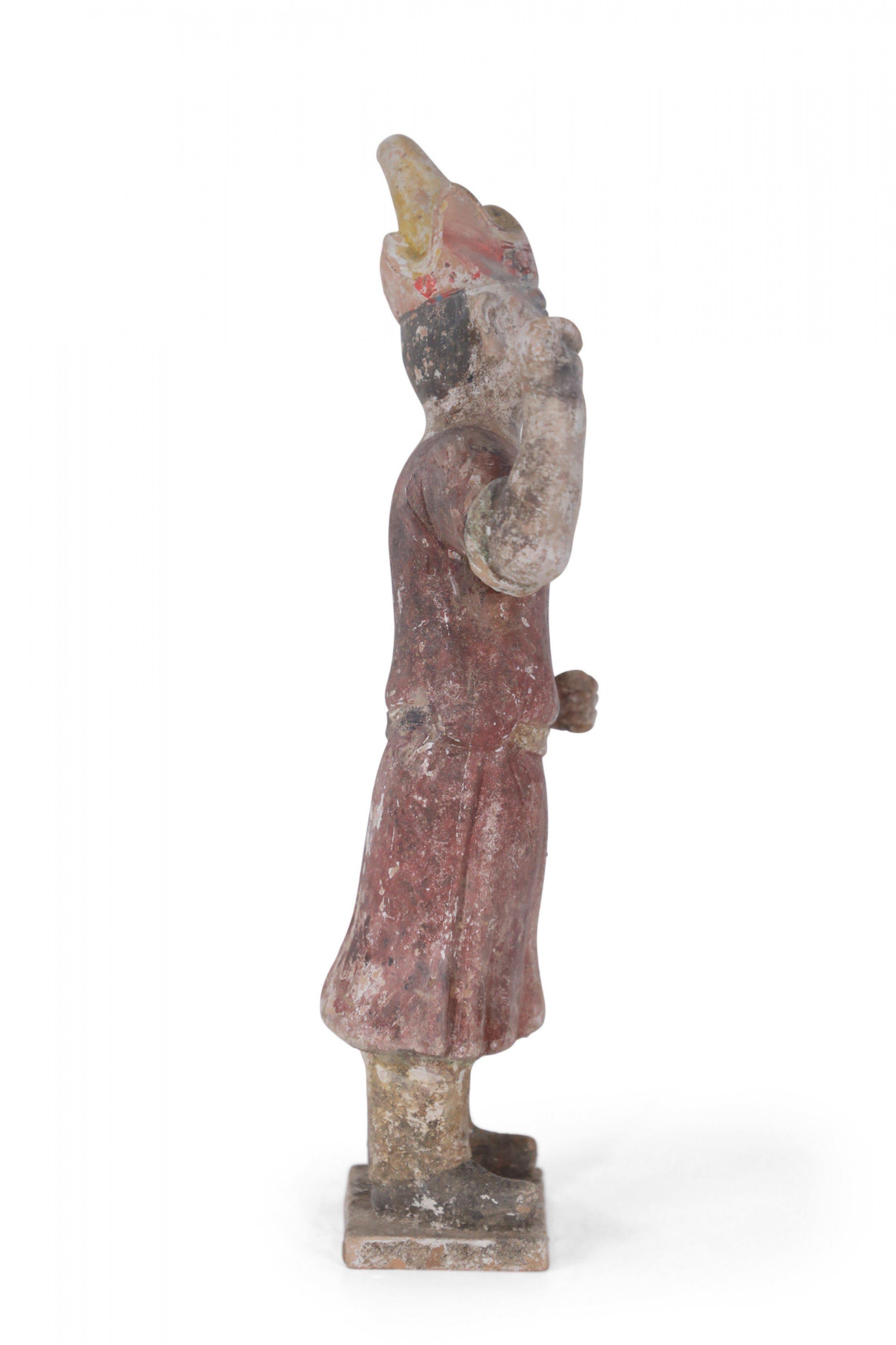 Chinese Tang Dynasty-Style Terra Cotta Huren Tomb Figure For Sale 1