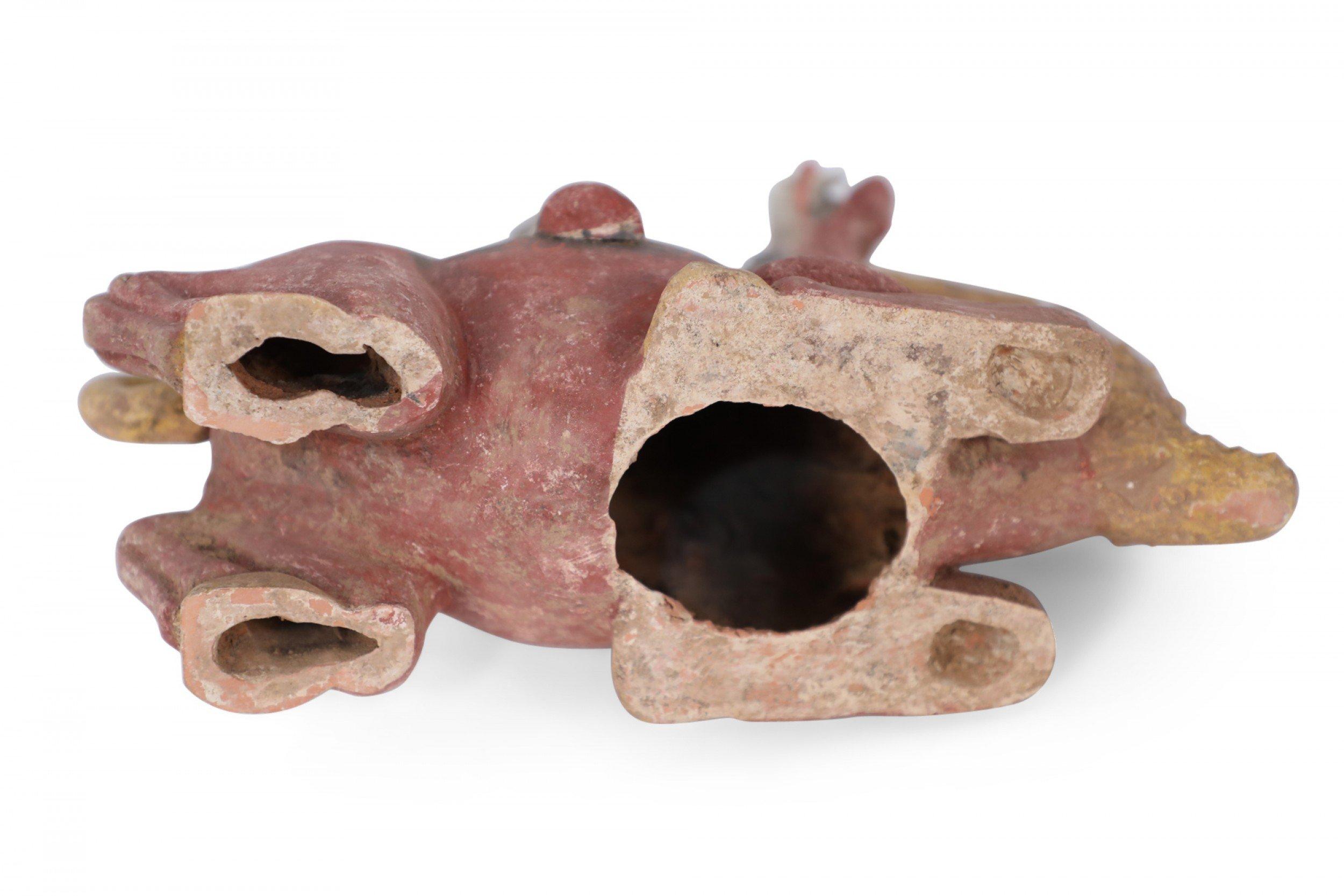 Chinese Tang Dynasty-Style Terra Cotta Kneeling Camel and Woman Tomb Figure For Sale 9