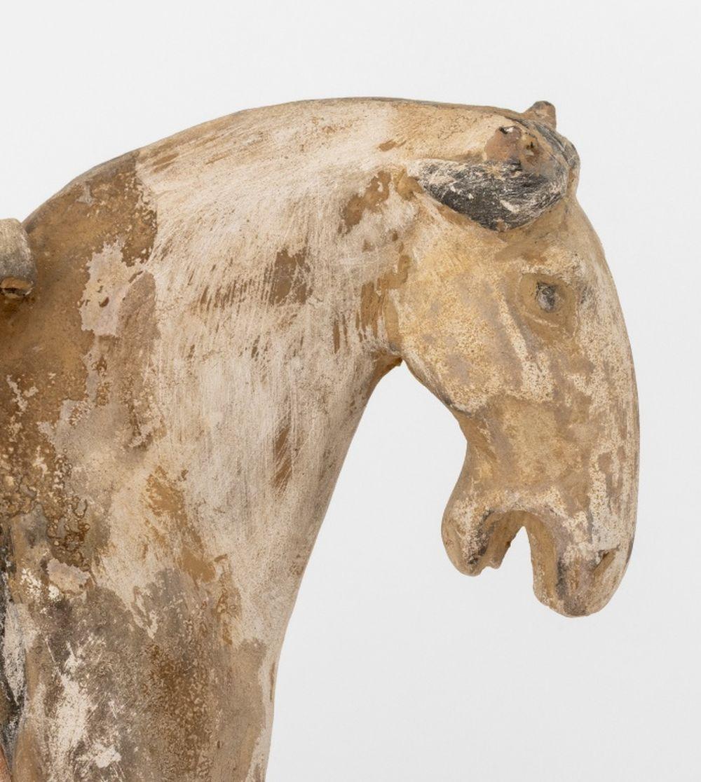 Chinese Tang Horse & Rider Pottery Sculpture 2
