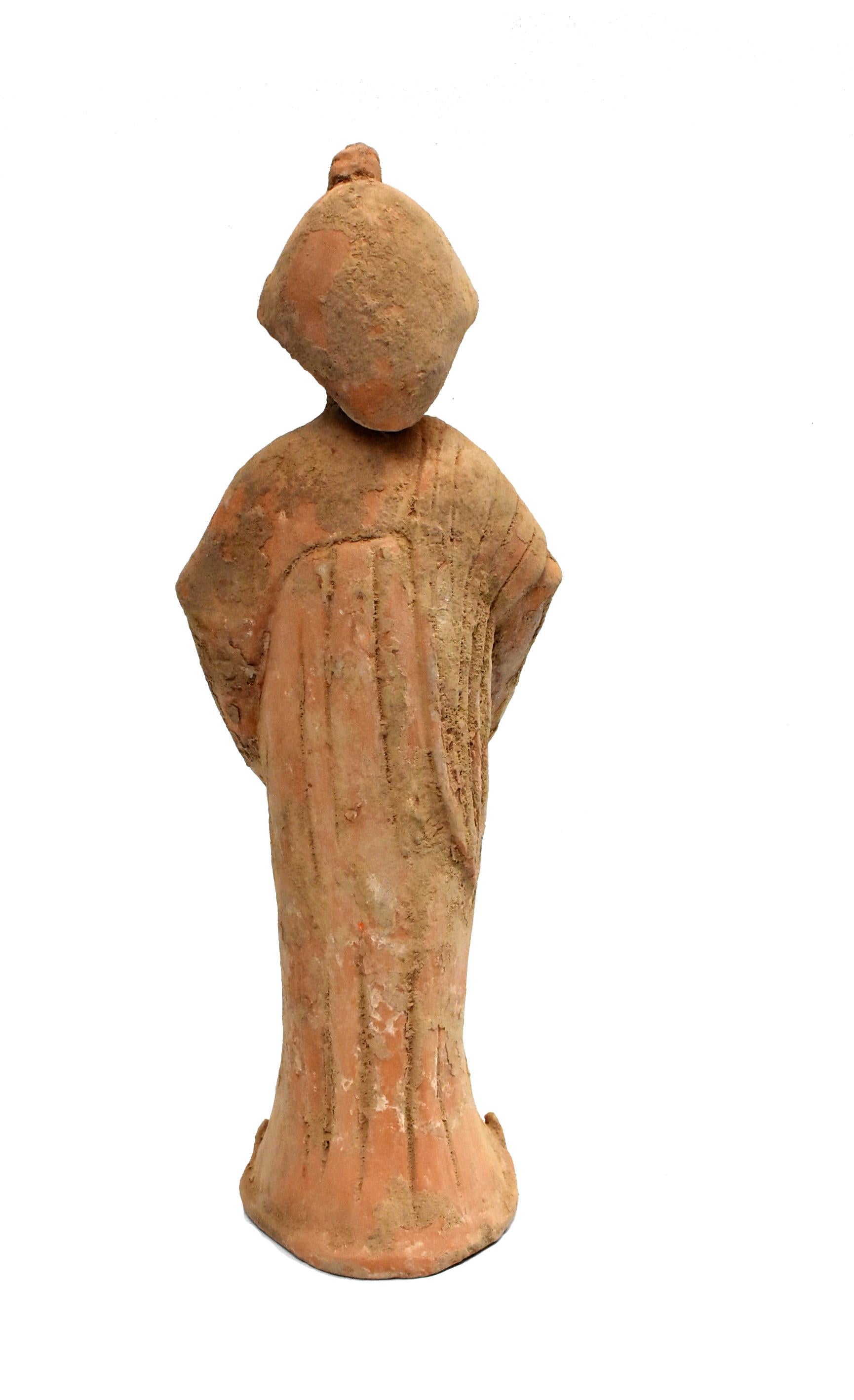 Chinese Tang Style Pottery Court Lady Figure 1 5