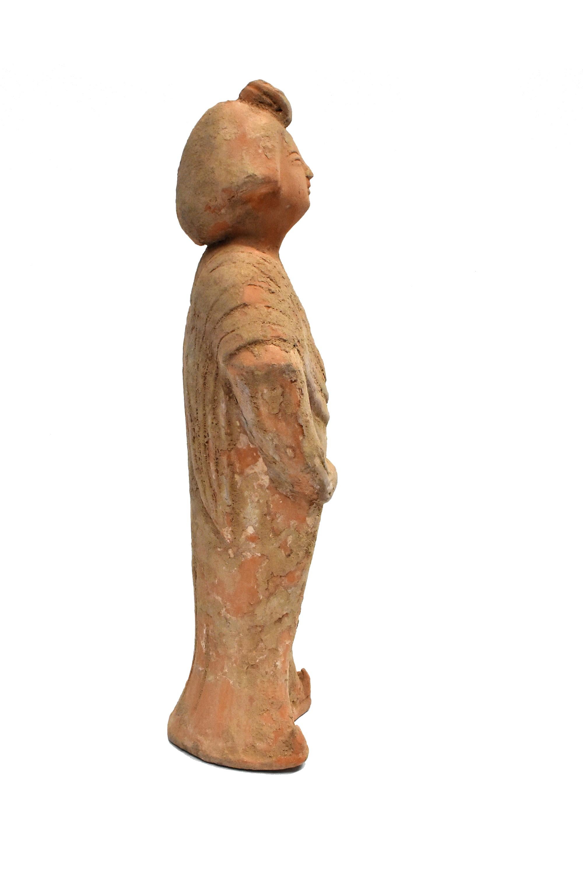Chinese Tang Style Pottery Court Lady Figure 1 7