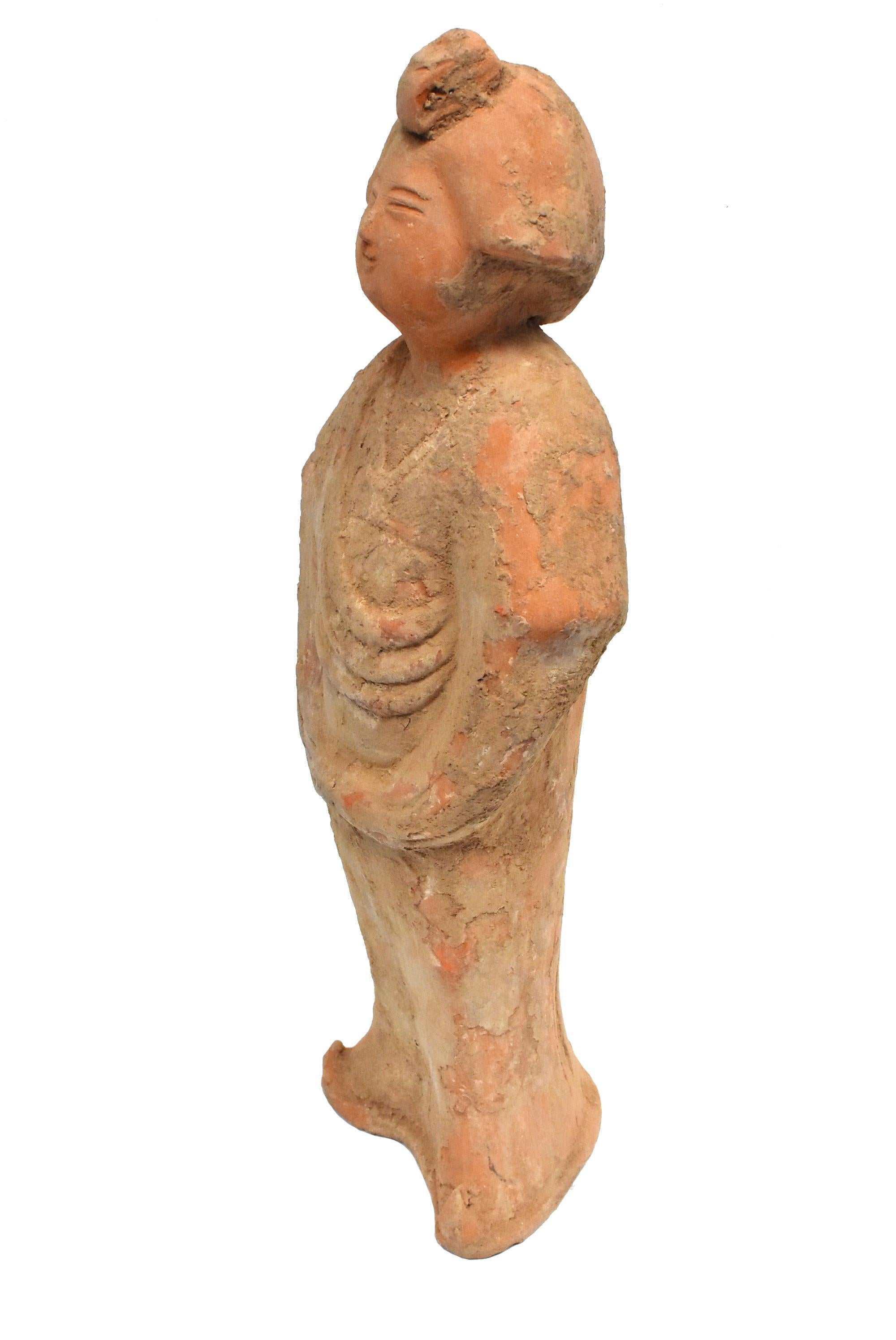 Chinese Tang Style Pottery Court Lady Figure 1 3