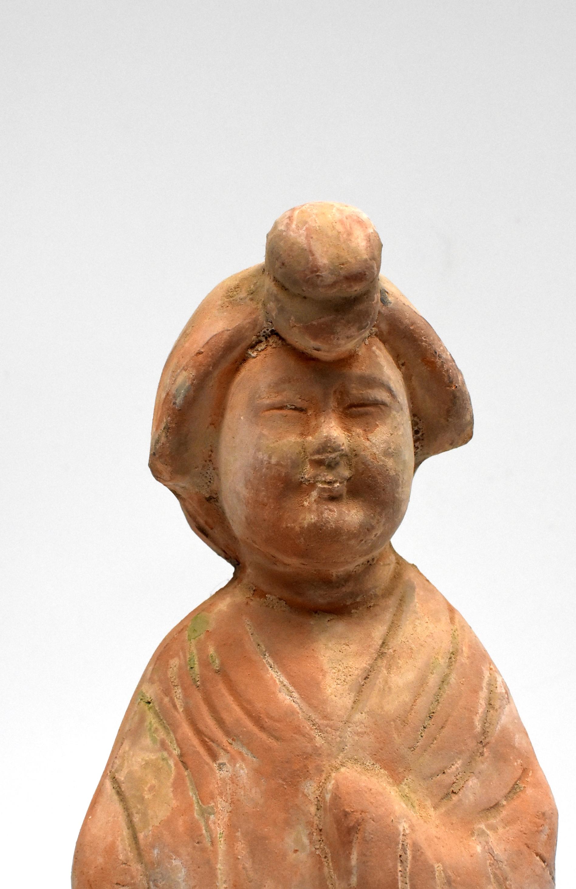 20th Century Chinese Terracotta Court Lady Tang Figure 2