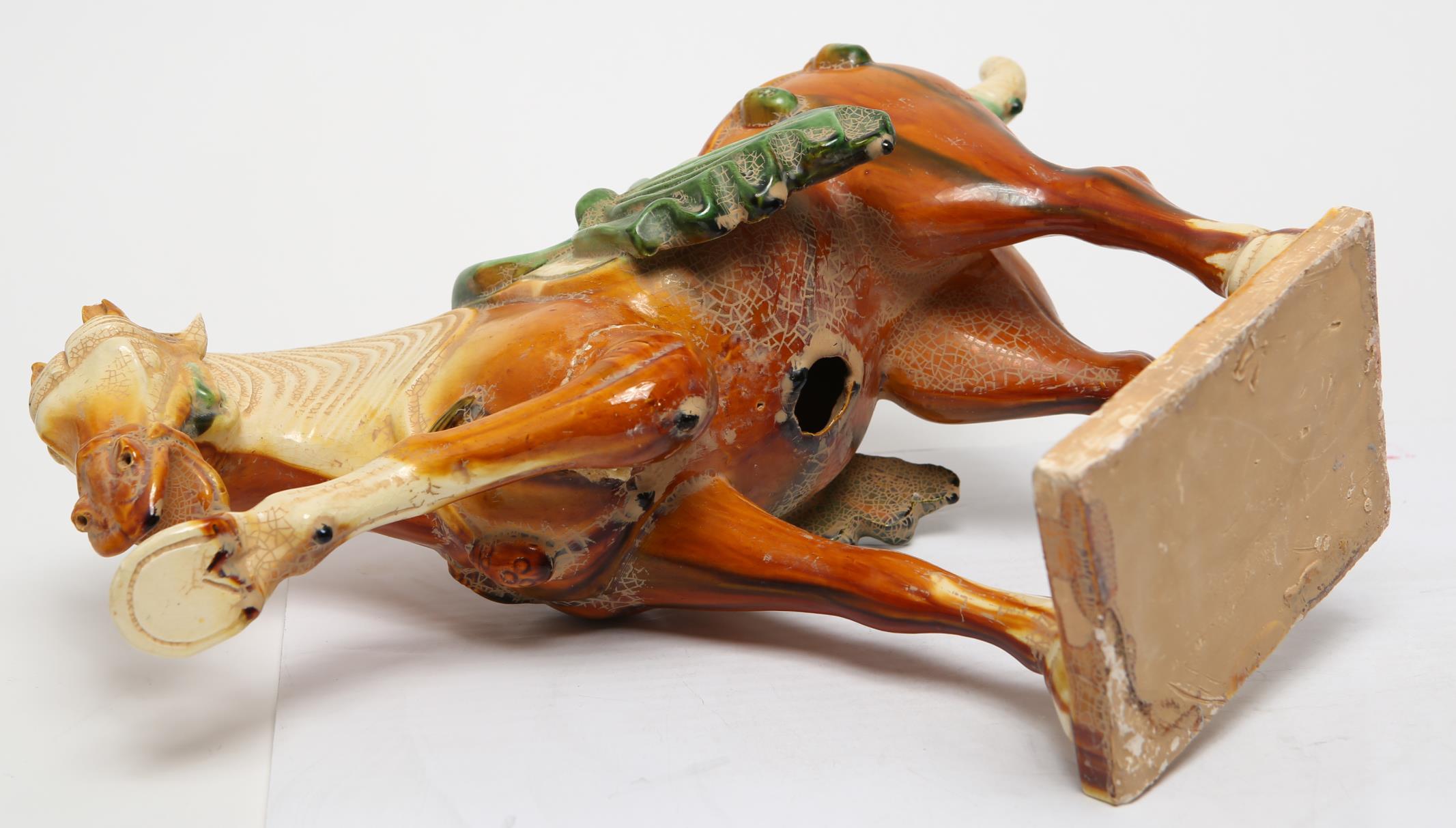 Chinese Tang Style Sancai Glazed Pottery Horse 1