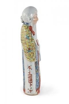 Chinese Taoist Han Elder Man Longevity God Porcelain Figurine