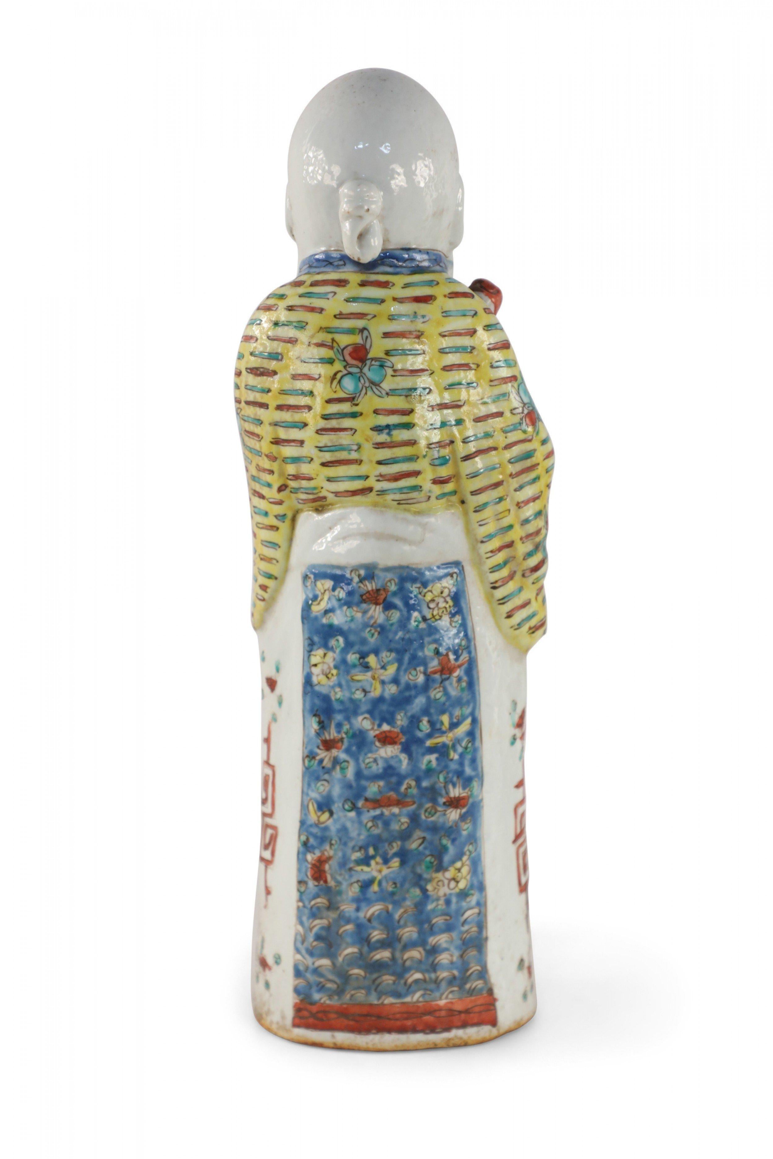 Figurilla de porcelana china taoísta Han Anciano Dios de la Longevidad en Bueno estado para la venta en Queens, NY