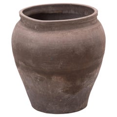 Antique Chinese Tapered Terracotta Storage Jar