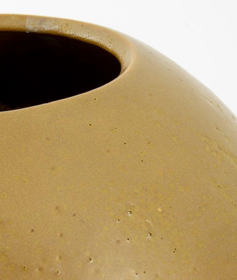 19th Century Chinese Tea Dust Glazed Ceramic Floor Vase