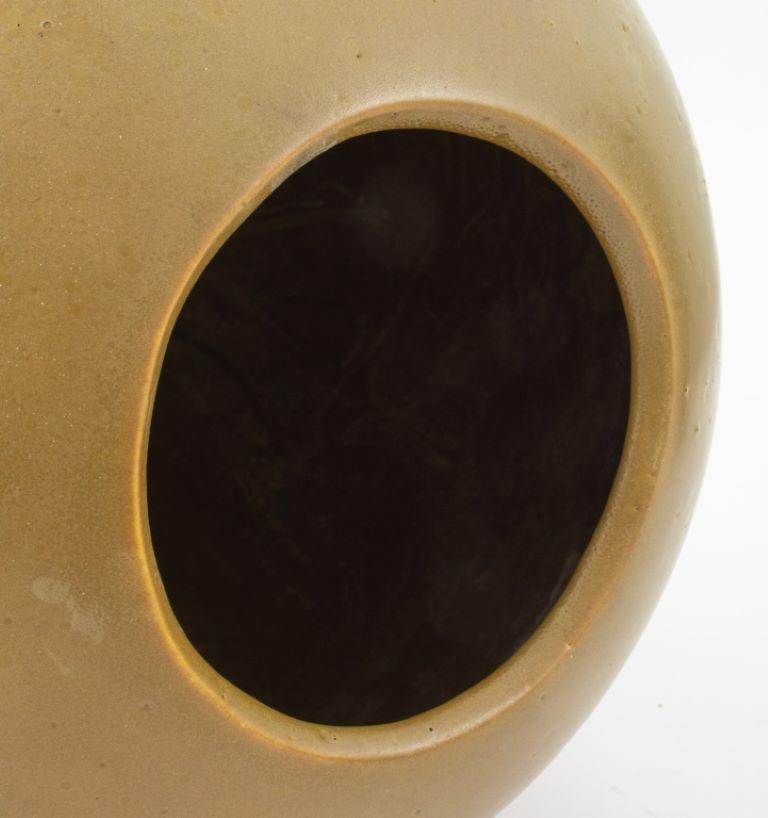 Chinese Tea Dust Glazed Ceramic Floor Vase 2