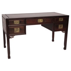 Vintage Chinese Teak Wood Desk