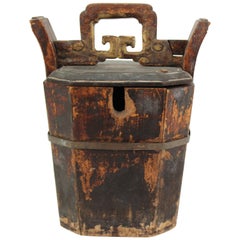 Porta teiera cinese in Wood intagliato