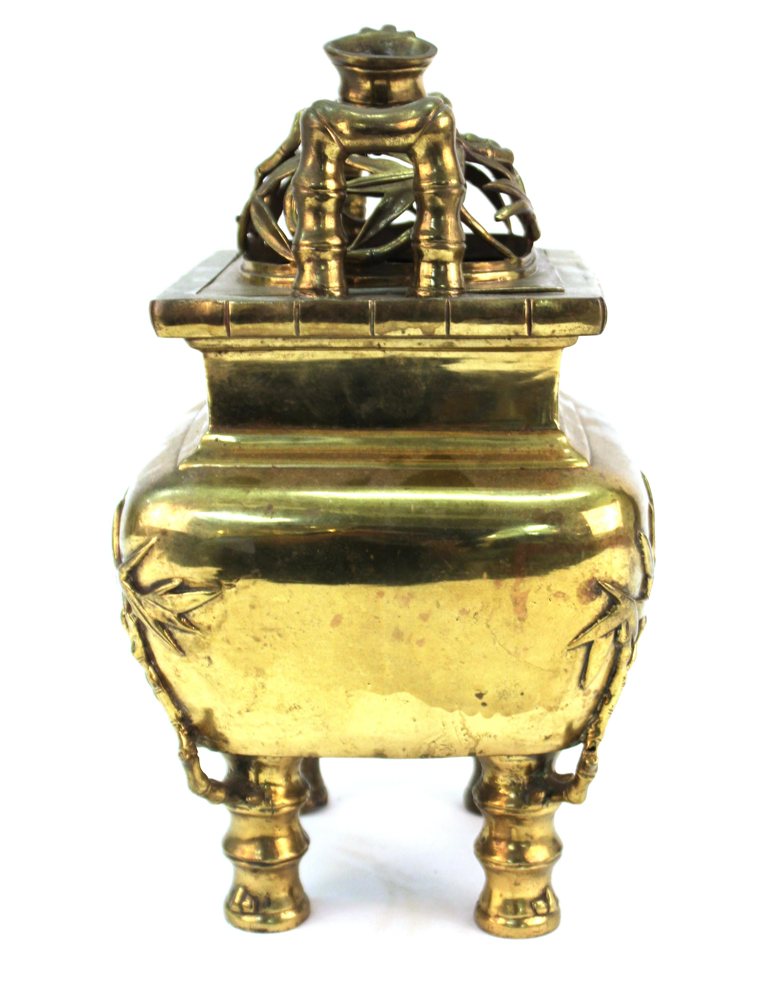 brass chinese incense burner