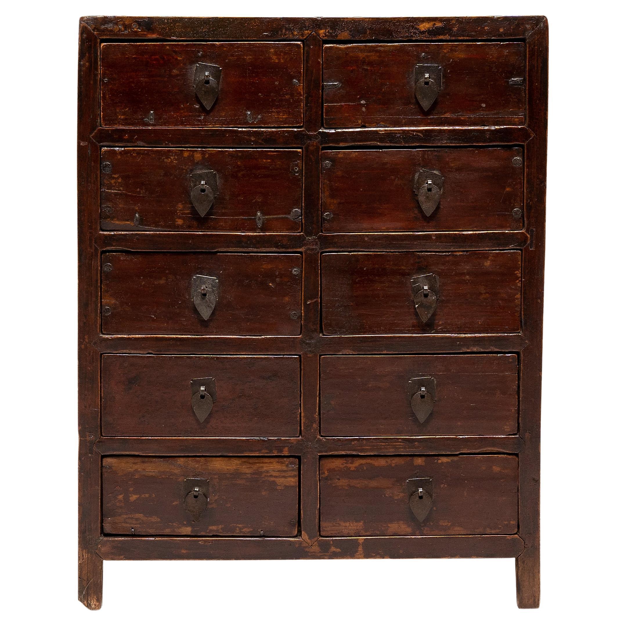 Chinese Ten Drawer Apothecary Chest, c. 1850