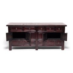 Chinese Ten-Drawer Paneled Sideboard, c. 1900