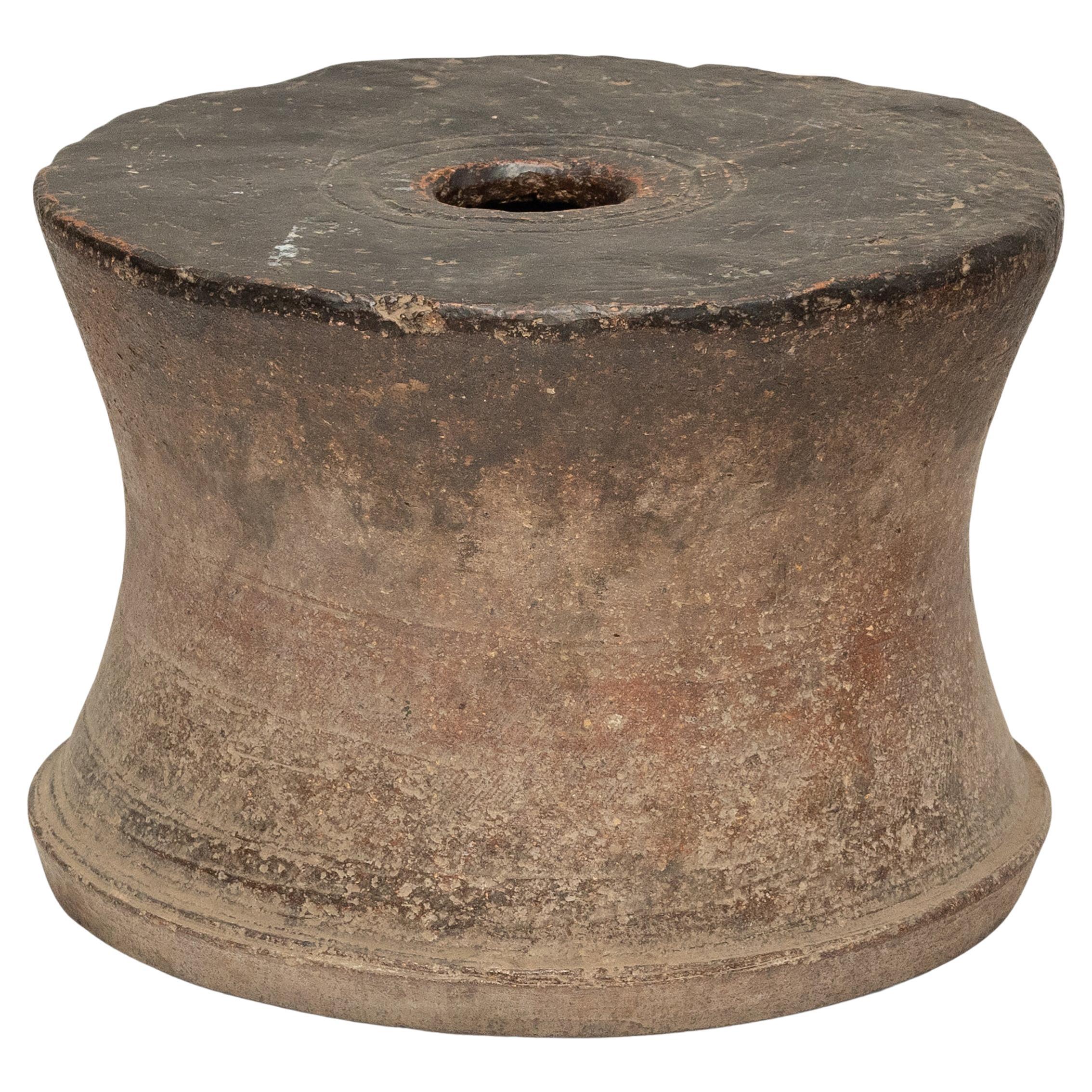 Chinesische Terrakotta-Buddha-Basis, um 1850