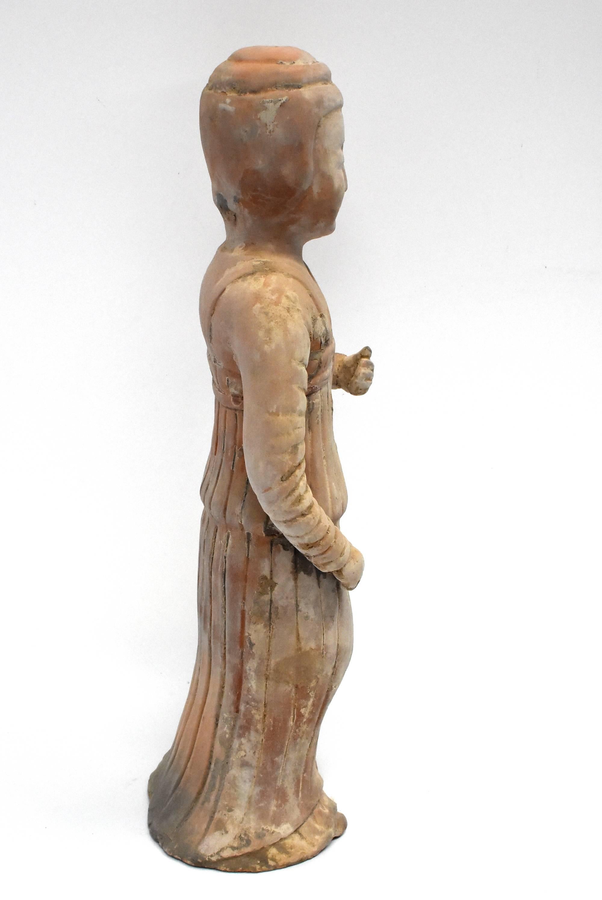 Chinese Terracotta Figure, A Governess 6