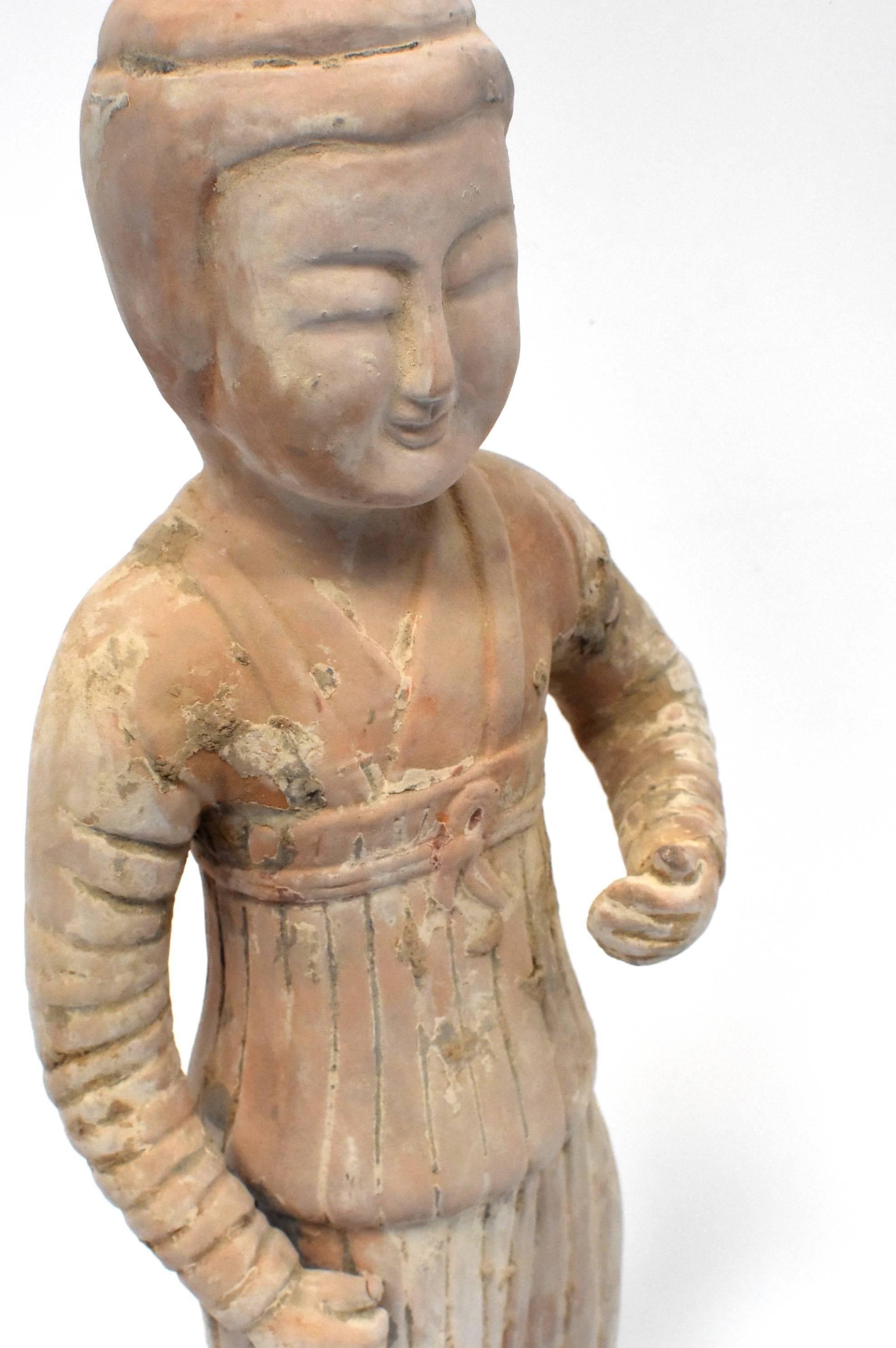 Chinese Terracotta Figure, A Governess 8