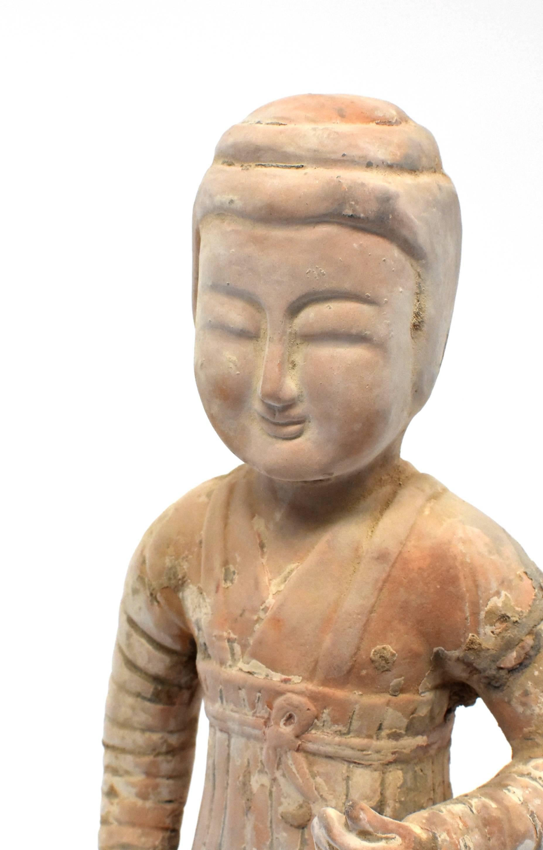 Chinese Terracotta Figure, A Governess 11