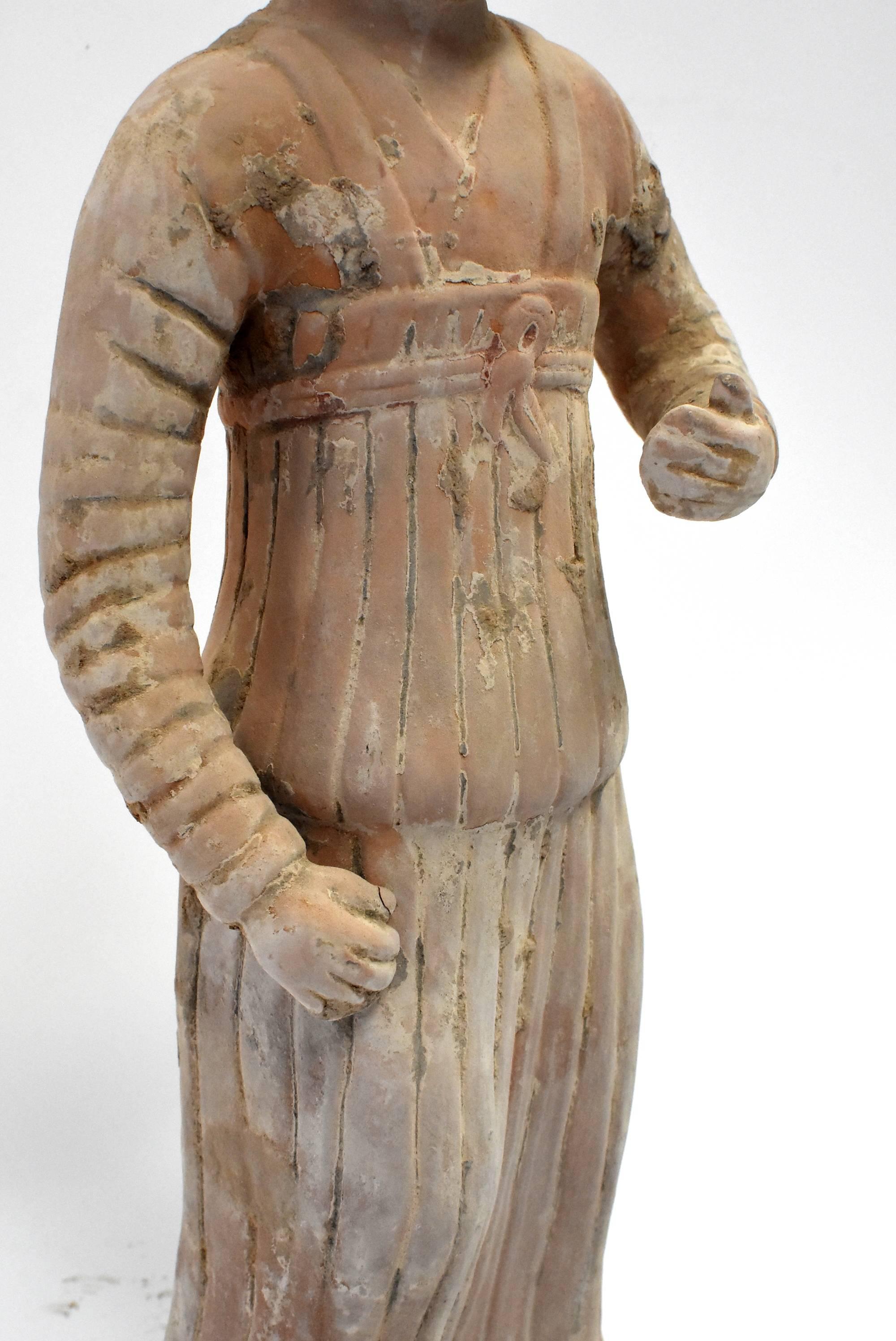 Chinese Terracotta Figure, A Governess 13