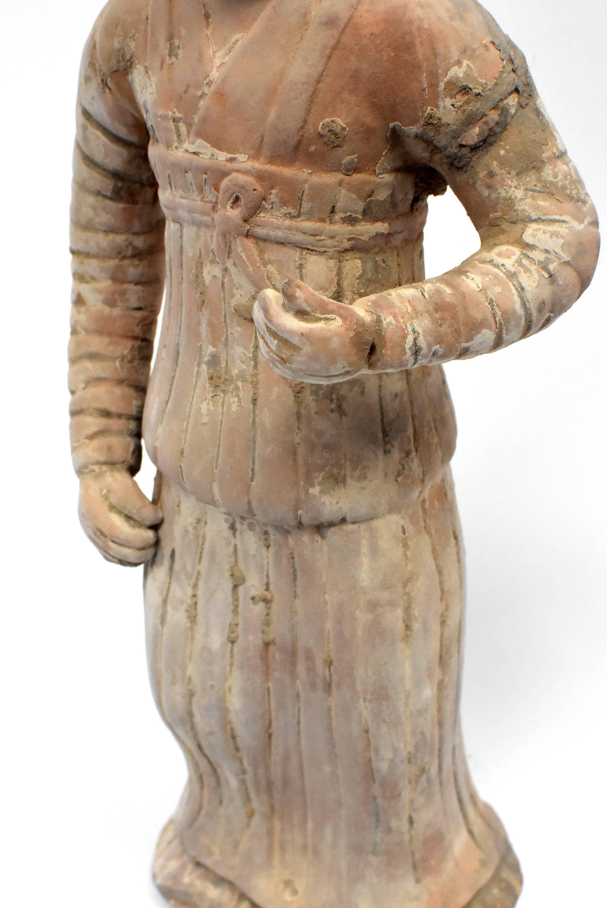 Chinese Terracotta Figure, A Governess 14