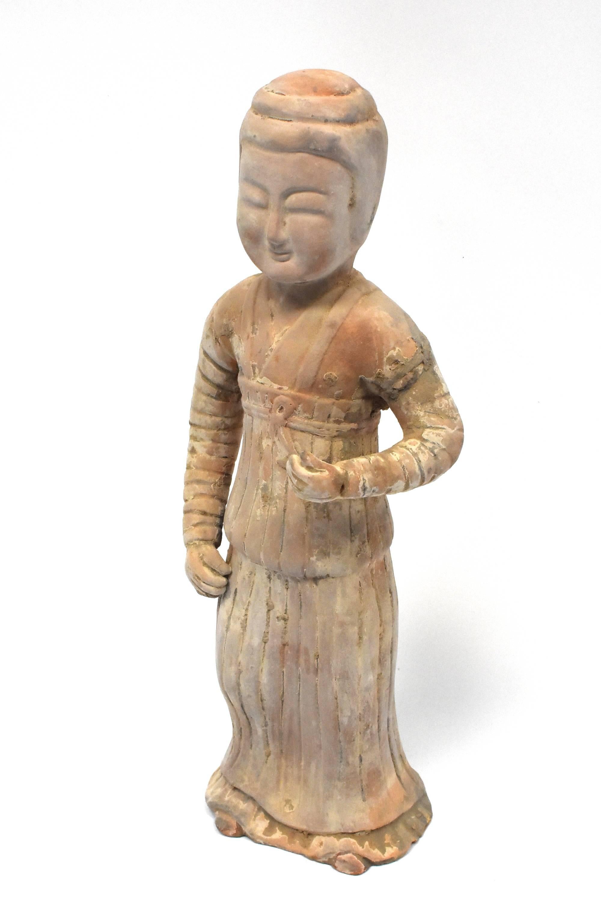 20th Century Chinese Terracotta Figure, A Governess