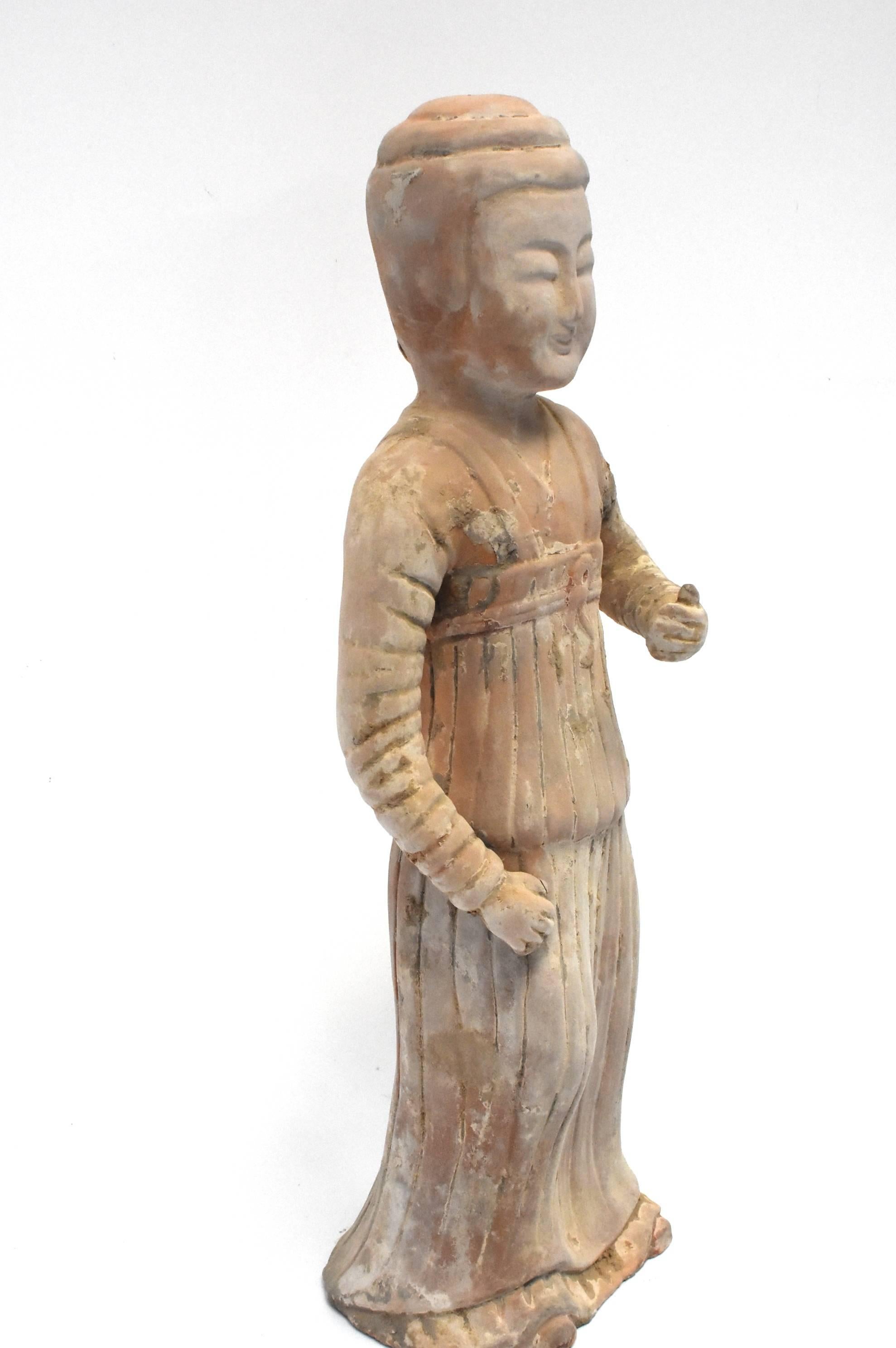 Chinese Terracotta Figure, A Governess 1